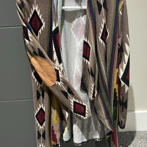 Aztec cardigan elbow patch - Picture 5 of 6